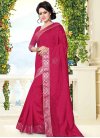 Lace Work Art Silk Contemporary Saree For Ceremonial - 1