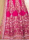 Majesty Rose Pink Booti Work Ankle Length Designer Anarkali Suit - 1