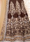 Banglori Silk Booti Work Coffee Brown Ankle Length Anarkali Suit For Ceremonial - 1