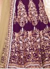 Exotic Purple Ankle Length Anarkali Salwar Suit For Ceremonial - 1