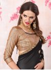 Faux Georgette Beads Work Classic Saree - 1