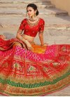 Orange and Red Silk Trendy Designer Lehenga Choli For Bridal - 2