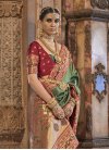 Green and Red Designer Traditional Saree - 2