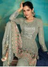 Faux Georgette Sharara Salwar Suit - 1