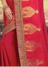 Invigorating Lace Work Silk Classic Saree For Festival - 2