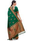 Raw Silk Traditional Designer Saree For Ceremonial - 1