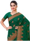 Raw Silk Traditional Designer Saree For Ceremonial - 3