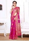 Raw Silk Traditional Designer Saree For Casual - 1