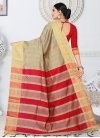 Thread Work Kanjivaram Silk Classic Saree For Ceremonial - 2