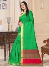 Green and Red Kanjivaram Silk Classic Saree - 1