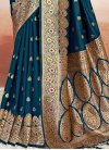 Woven Work Silk Blend Designer Contemporary Style Saree For Ceremonial - 2