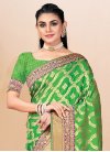 Green and Purple Woven Work Trendy Classic Saree - 1