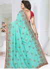 Satin Silk Contemporary Style Saree - 2