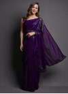 Faux Georgette Designer Contemporary Style Saree For Casual - 3