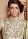 Sorcerous Cream Embroidered Work Floor Length Anarkali Salwar Suit - 1