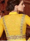 Strange Yellow Floor Length Anarkali Salwar Suit For Ceremonial - 2