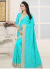 Beads Work Faux Georgette Traditional Saree - 1