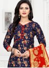 Woven Work Art Silk Trendy Churidar Salwar Suit - 1