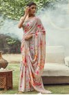 Faux Georgette Trendy Classic Saree For Ceremonial - 1