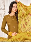 Chanderi Cotton Trendy Churidar Salwar Suit - 1