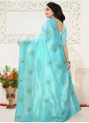 Embroidered Work Organza Traditional Saree - 2