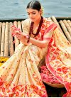 Woven Work Designer Traditional Saree For Ceremonial - 1