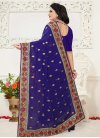 Embroidered Work Faux Georgette Trendy Saree - 2