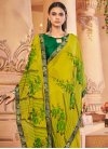 Digital Print Work Faux Georgette Designer Traditional Saree For Casual - 1