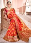 Woven Work Silk Designer Contemporary Saree For Ceremonial - 1