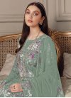Faux Georgette Pant Style Pakistani Salwar Kameez - 1
