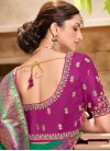 Embroidered Work Contemporary Style Saree - 3