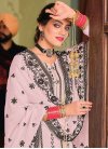 Faux Georgette Palazzo Style Pakistani Salwar Kameez For Ceremonial - 1