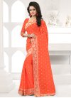 Faux Georgette Contemporary Saree For Ceremonial - 1