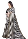Black and White Trendy Classic Saree For Casual - 1