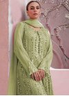 Embroidered Work Palazzo Style Pakistani Salwar Suit For Ceremonial - 1
