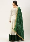 Bottle Green and Off White Trendy Designer Lehenga Choli For Ceremonial - 1