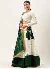 Bottle Green and Off White Trendy Designer Lehenga Choli For Ceremonial - 2