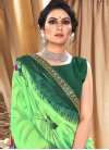 Green and Mint Green Designer Contemporary Style Saree For Casual - 1