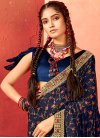Lace Work Designer Traditional Saree - 1