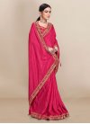 Vichitra Silk Designer Contemporary Style Saree For Festival - 1