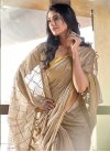 Resham Work Cotton Silk Designer Contemporary Style Saree For Casual - 1