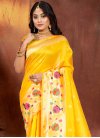 Woven Work Art Silk Trendy Classic Saree For Casual - 1