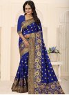 Embroidered Work Trendy Classic Saree For Festival - 1