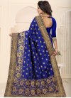 Embroidered Work Trendy Classic Saree For Festival - 2