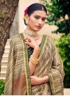 Embroidered Work Silk Blend Traditional Designer Saree For Ceremonial - 1