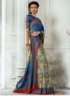 Tussar Silk Half N Half Trendy Saree - 1