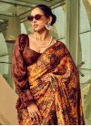 Digital Print Work Handloom Silk Trendy Classic Saree - 2