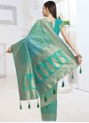 Art Silk Woven Work Designer Contemporary Saree - 1