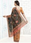 Chanderi Silk Digital Print Work Classic Saree - 1