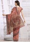 Digital Print Work Contemporary Style Saree For Casual - 1